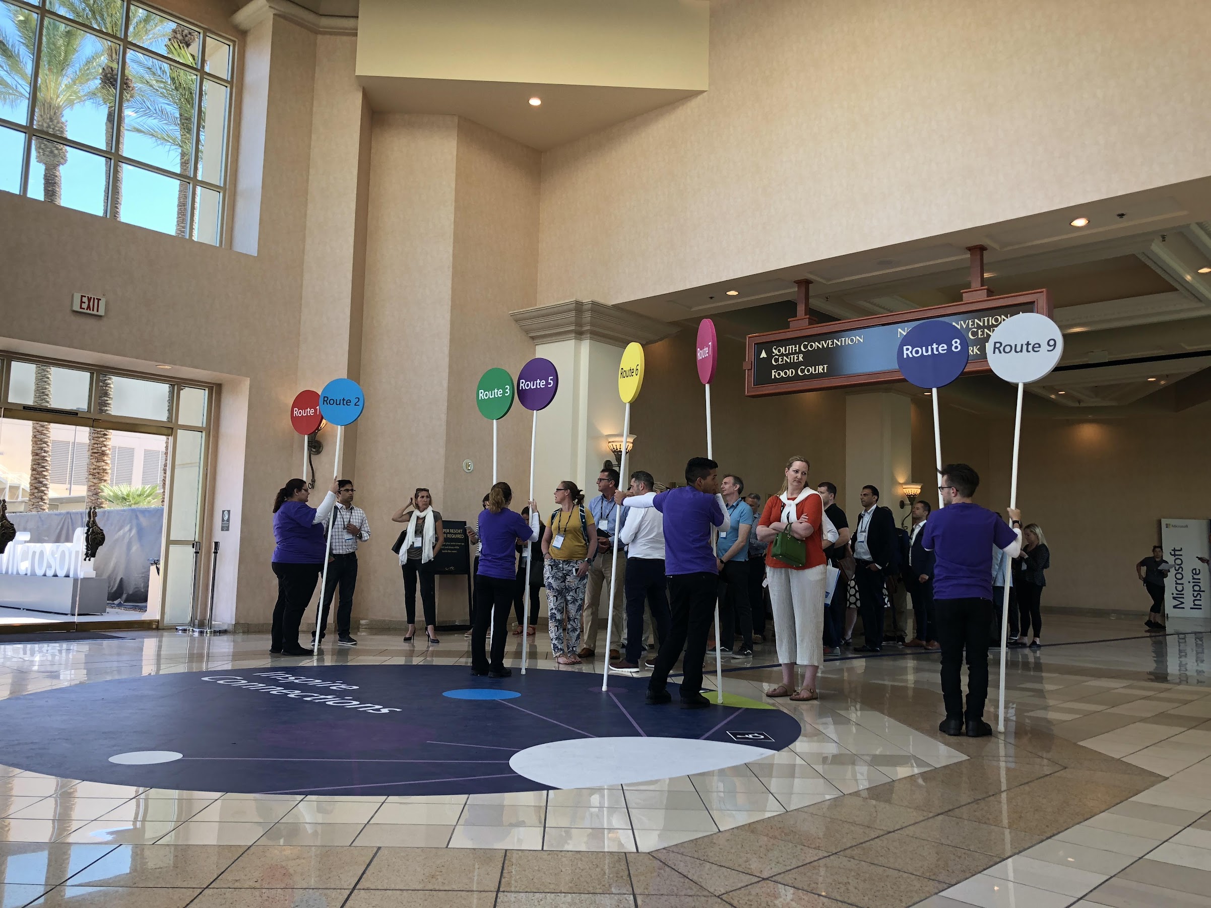 Microsoft Inspire ran shuttle buses for attendees