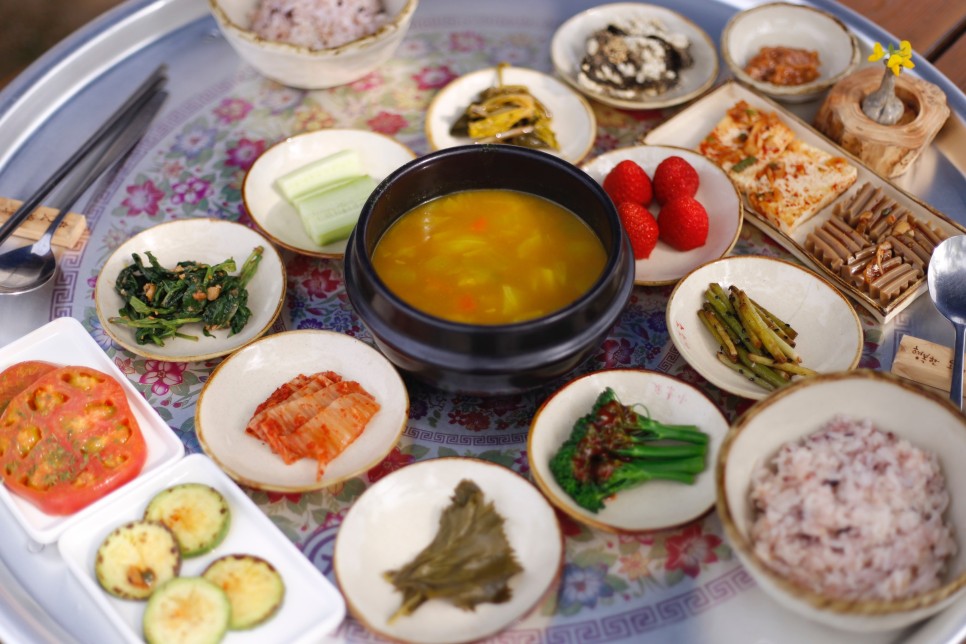 어느 숙소의 아침 식사