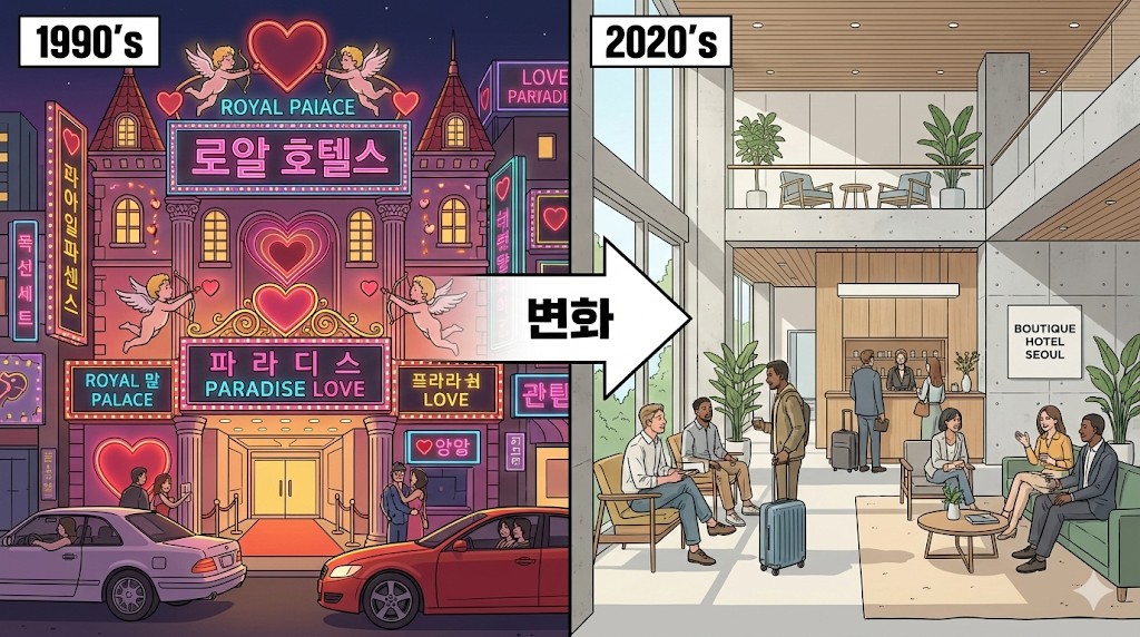 Changing motel image